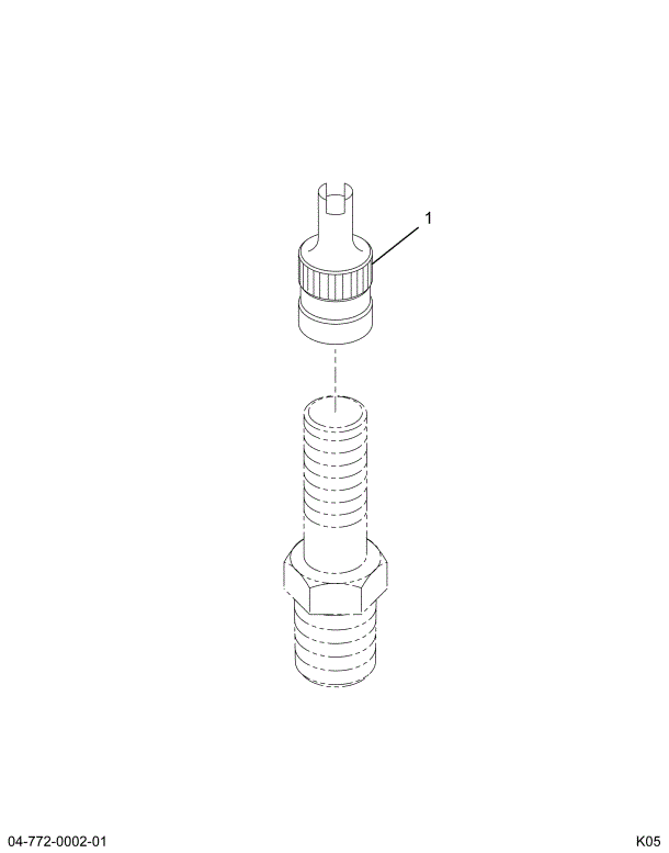 1622649C92 VALVE AIR TANK W/CAP