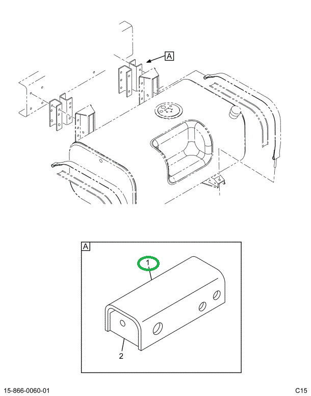 1623027C2 SPACER FUEL TANK MTG