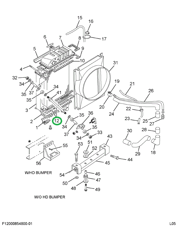 1646834C1 GASKET RAD CORE TO TANK