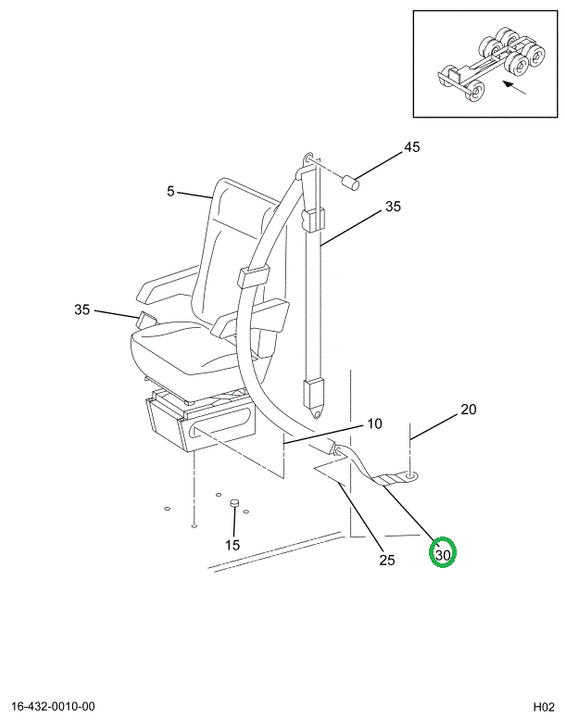 1647782C1 BELT ASSY SEAT TETHER 16 1/2