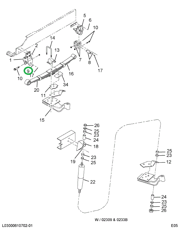 1648107C1 PIN SPRING SHACKLE