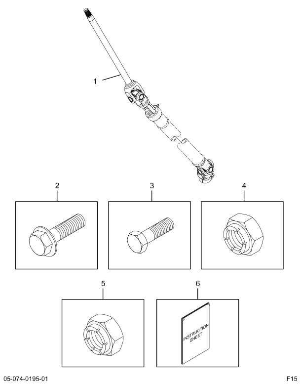 1648225C91 KT SHAFT,KIT STEERING SHAFT