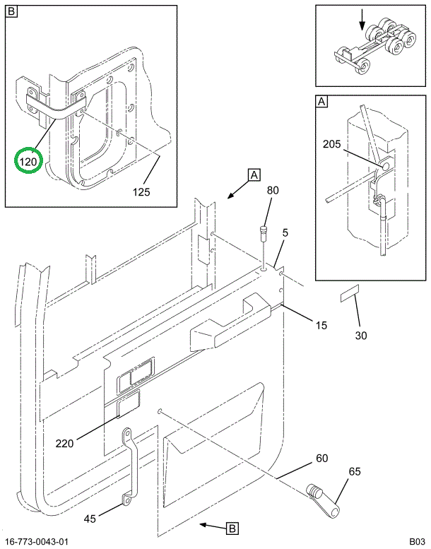 1649751C1 STRAP DOOR CHECK BLACK