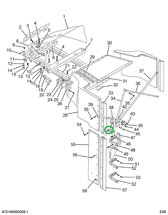 1650209C1 Spacer, Air Sheild Rear Header