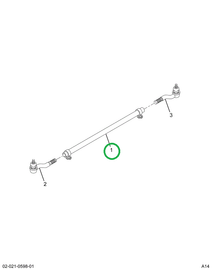 1650532C91 ROD TIE W/CLAMPS