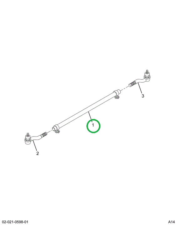 1650532C91 ROD TIE W/CLAMPS