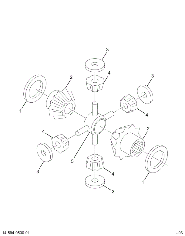 1651265C91 GEAR SET-DIFF SIDE/PIN-I A