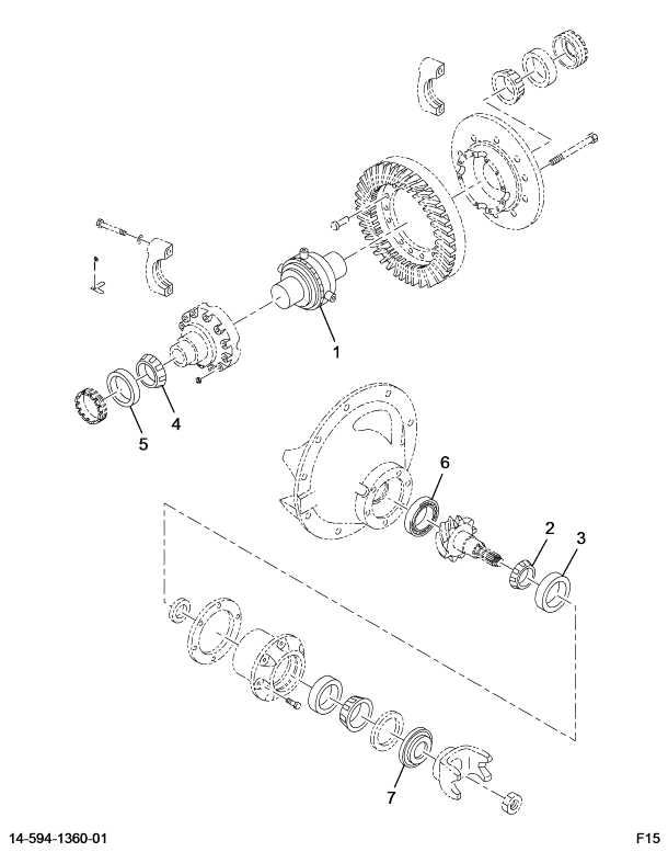 1651517C91 KT BRG,KIT DIFF BRG/SEAL