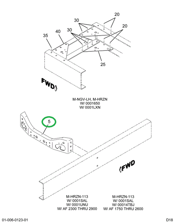 1652380C2 CMEMBER,CROSSMEMBER  REAR-FULL