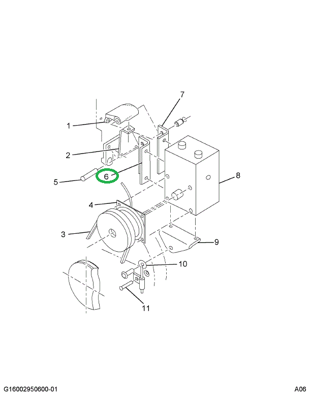 1652403C3 BRACKET FREON COMPR MTG