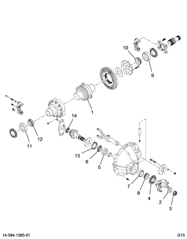 1653126C91 AXLE,KIT-DIFF BRG /SEAL