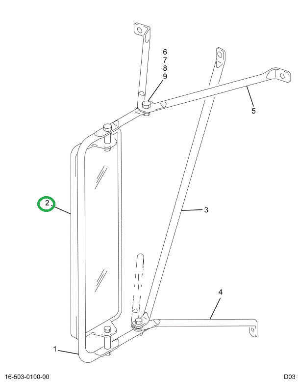 1653127C91 HEAD MIRROR