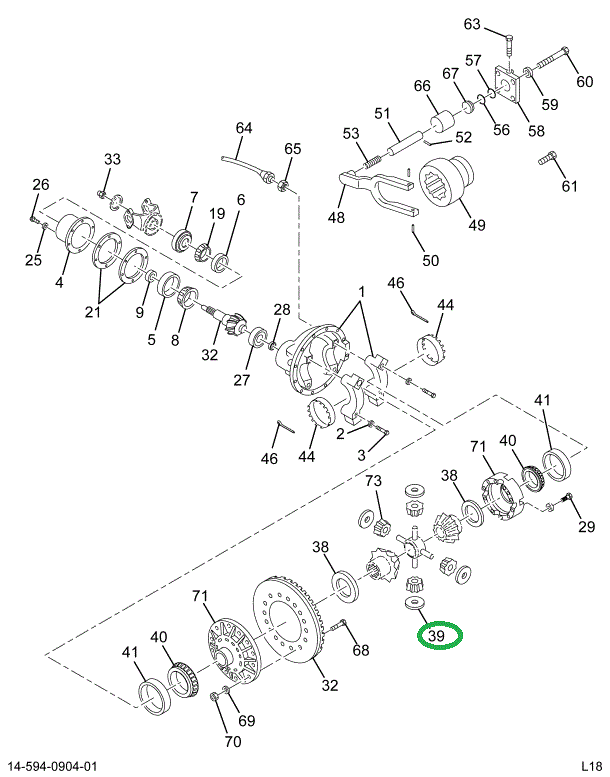 1653953C1 WASHER THRUST PINION GEAR