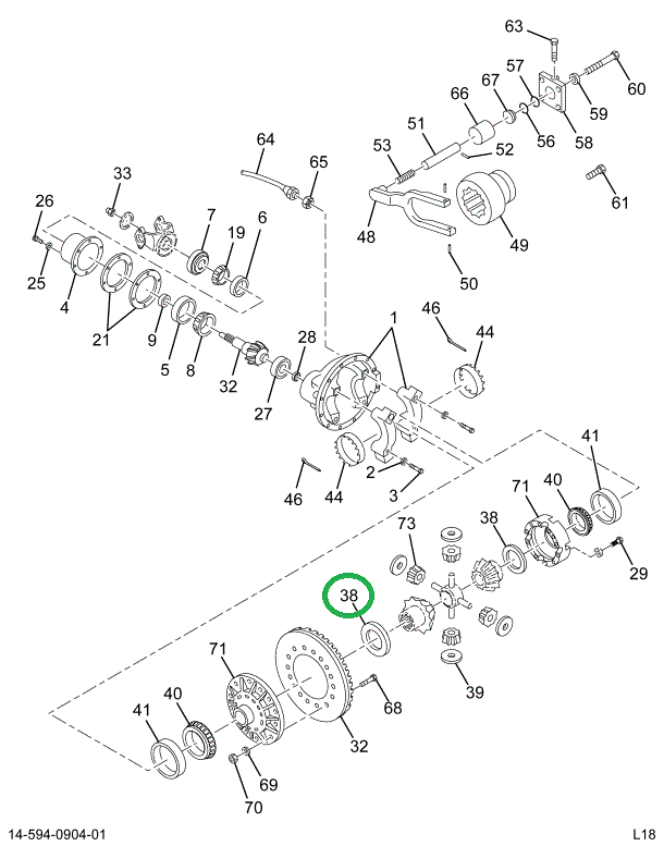 1653954C1 WASHER THRUST SIDE GEAR