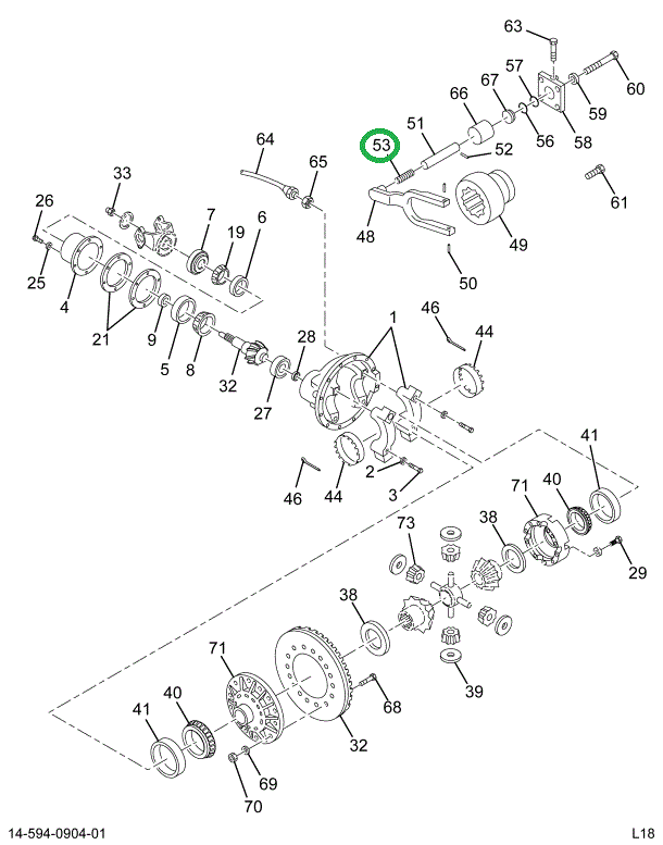 1653977C1 SPRING SHIFT SHAFT