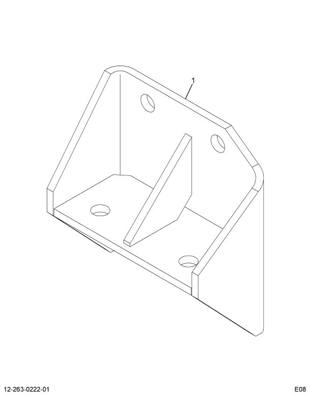 1654224C3 BRACKET ENG MTG REAR