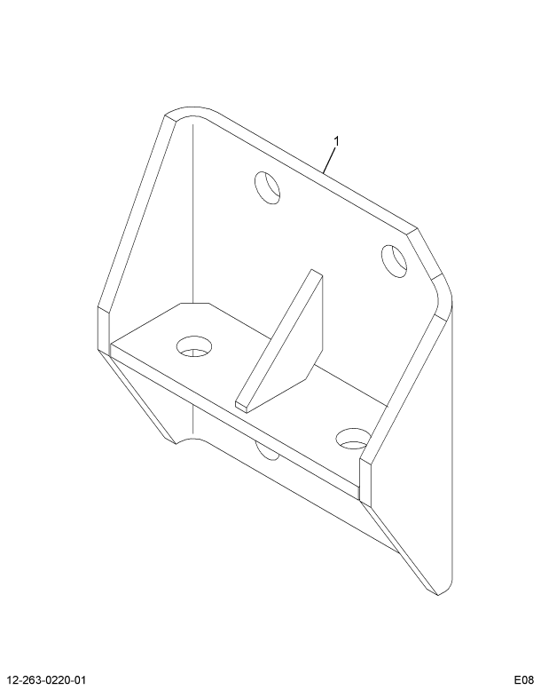 1654225C3 BRACKET ENG MTG REAR