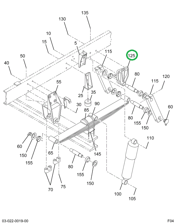 1654348C2 BRACKET FRT SPG RR