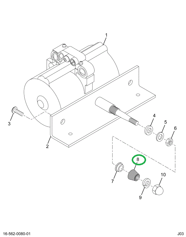 1654946C1 DRIVER KNURLED W/S WIPER