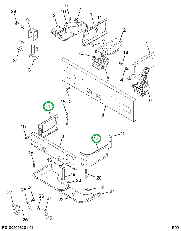 1655132C3 EXTNSION,EXTENSION FRT BUMPER