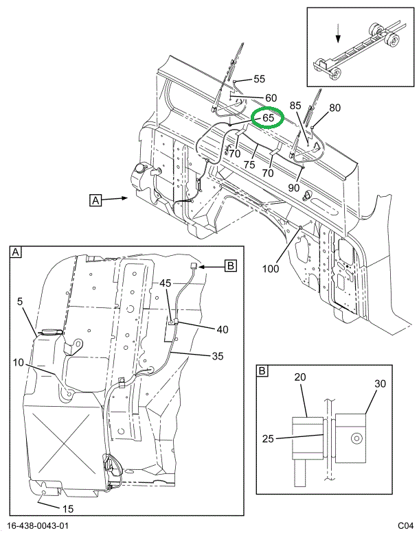 1655285C1 BLOCK JUNCTION WINDSHIELD WASH