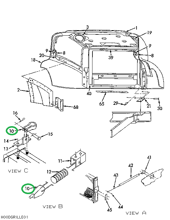 1655292C2 CABLE ASSY HOOD SAFETY