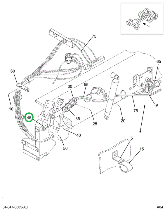 1655627C2 Bracket, Brake Cable Guide Fro