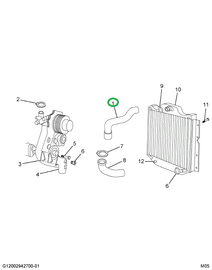 1655827C1 HOSE RADIATOR UPPER