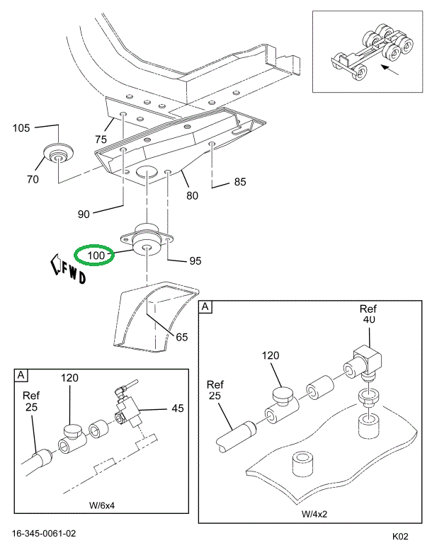 1656874C2 INSULATR,INSULATOR,CAB MTG OR