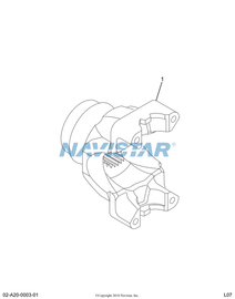 1657320C91 FLANGE TRUNNION 1710