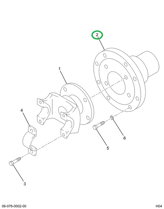 1657372C91 FLANGE ASSY COMP W/WASHER