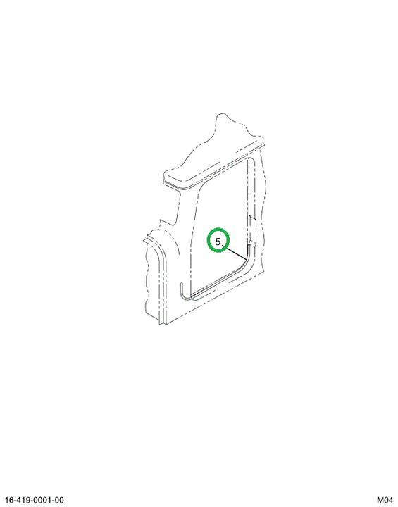 1658056C2 SEAL DOOR FRAME OPNG LH