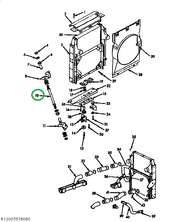 1658348C3 ROD RADIATOR STAY