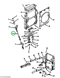 1658348C3 ROD RADIATOR STAY