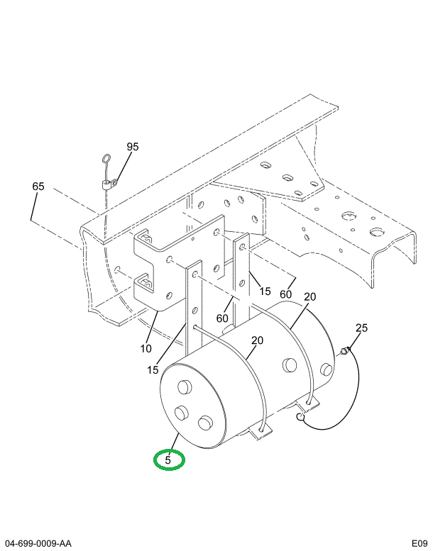 1658559C3 TANK AIR PRESS