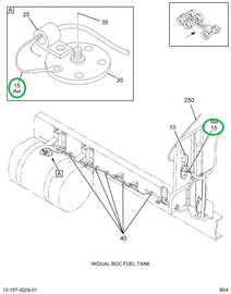 1658704C93 CABLE ASM RSM FUEL SENDER-2530