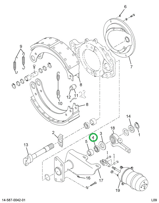 1658915C1 SEAL  BRAKE CAMSHAFT