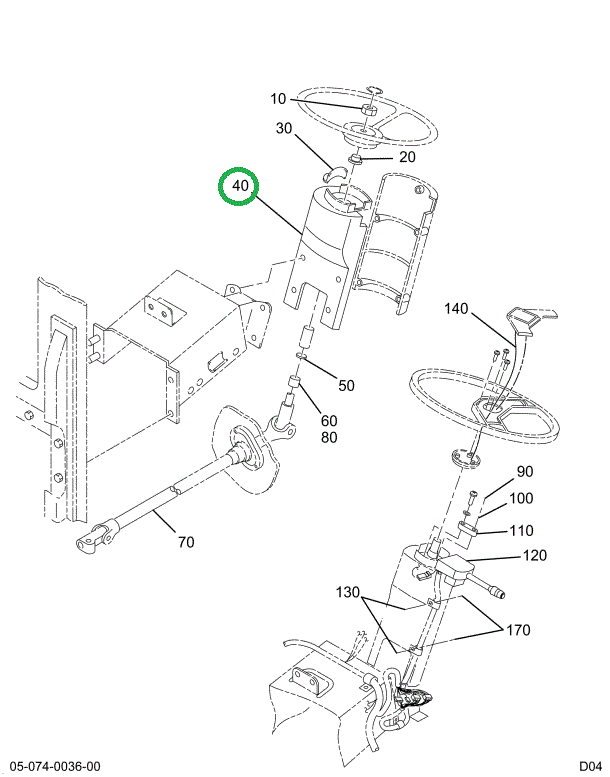 1659008C93 HOUSING STEER COL