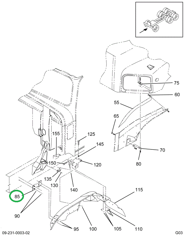 1659064C1 BRACKET SPLASH PLATE