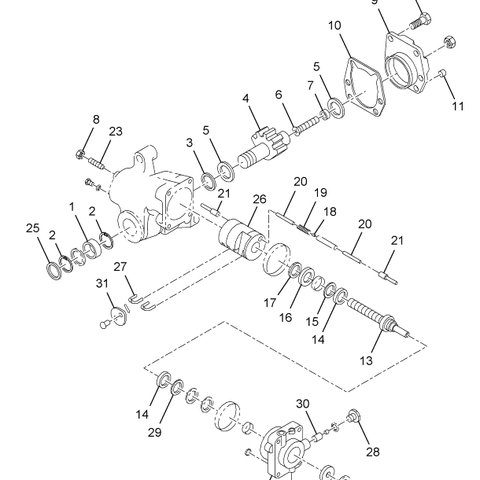 1659069C91 GEAR ASSY STRG