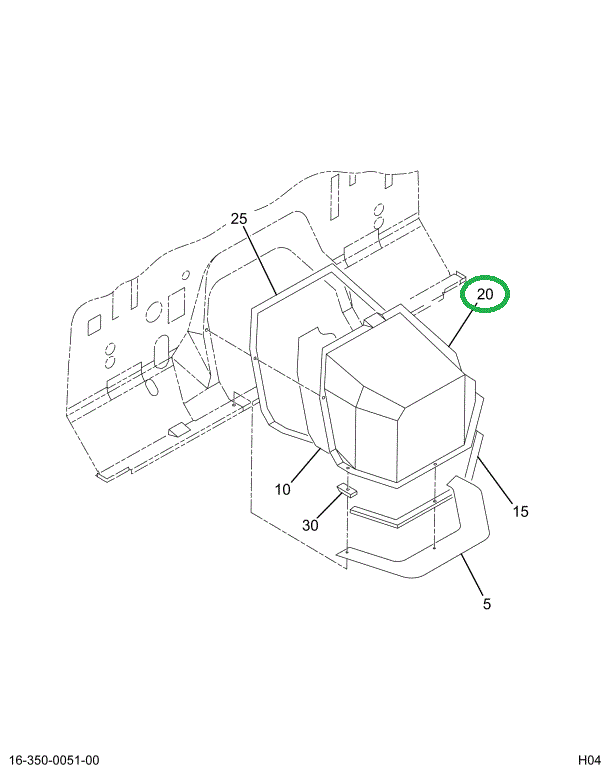 1660049C2 COVER ENGINE BODY OR CAB