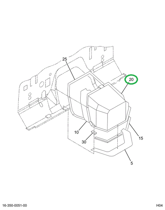 1660049C2 COVER ENGINE BODY OR CAB