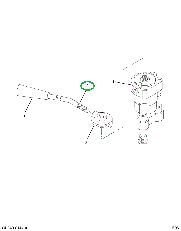 1660296C91 HANDLE ASSY CONTROL VALVE