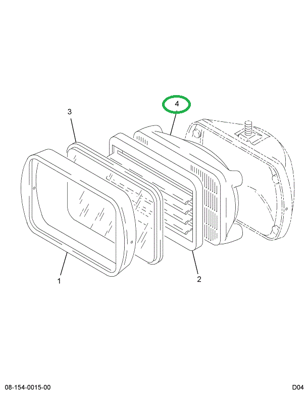 1660329C1 LAMP SEALED BEAM 12V-55 WATT F