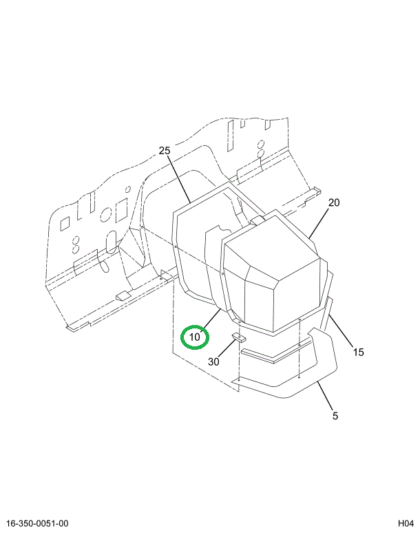 1660521C2 INSULATR,INSULATOR ENG COVER