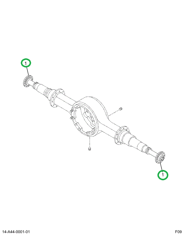 1660757C1 SHAFT RR AXLE 37.44IN 46SPL