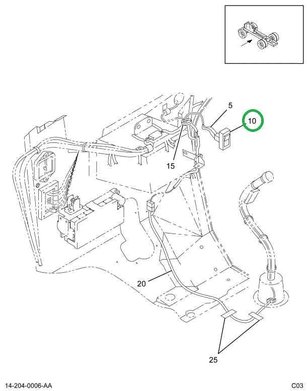 1661239C1 SWITCH  AXLE SHIFT ROCKER