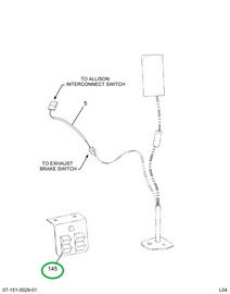 1661249C2 SWITCH ENG BRK SELECTOR