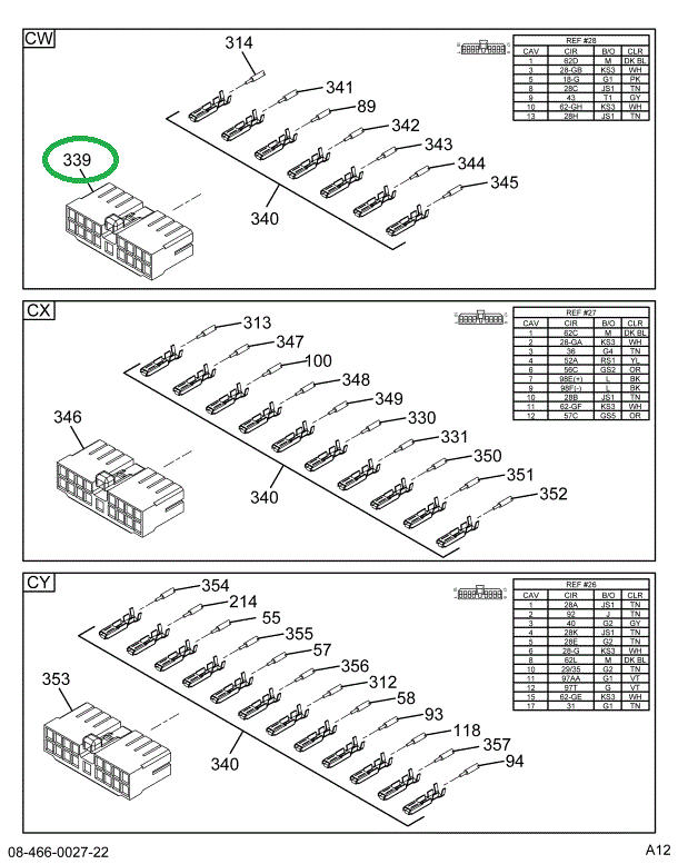 1661601C1 BODY CONNECTOR MALE 17-WAY