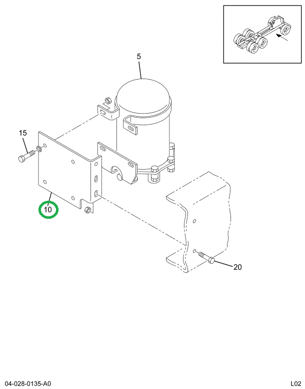 1661706C8 Bracket, Air Drier